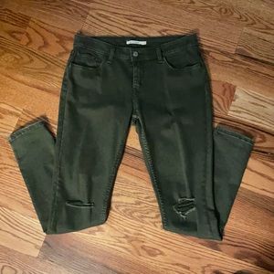 Levi's Women's Skinny Jeans in Olive Green